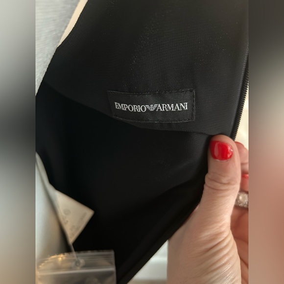 Emporio Armani Black Sequin Sleeveless Halter Gown - Picture 15 of 16